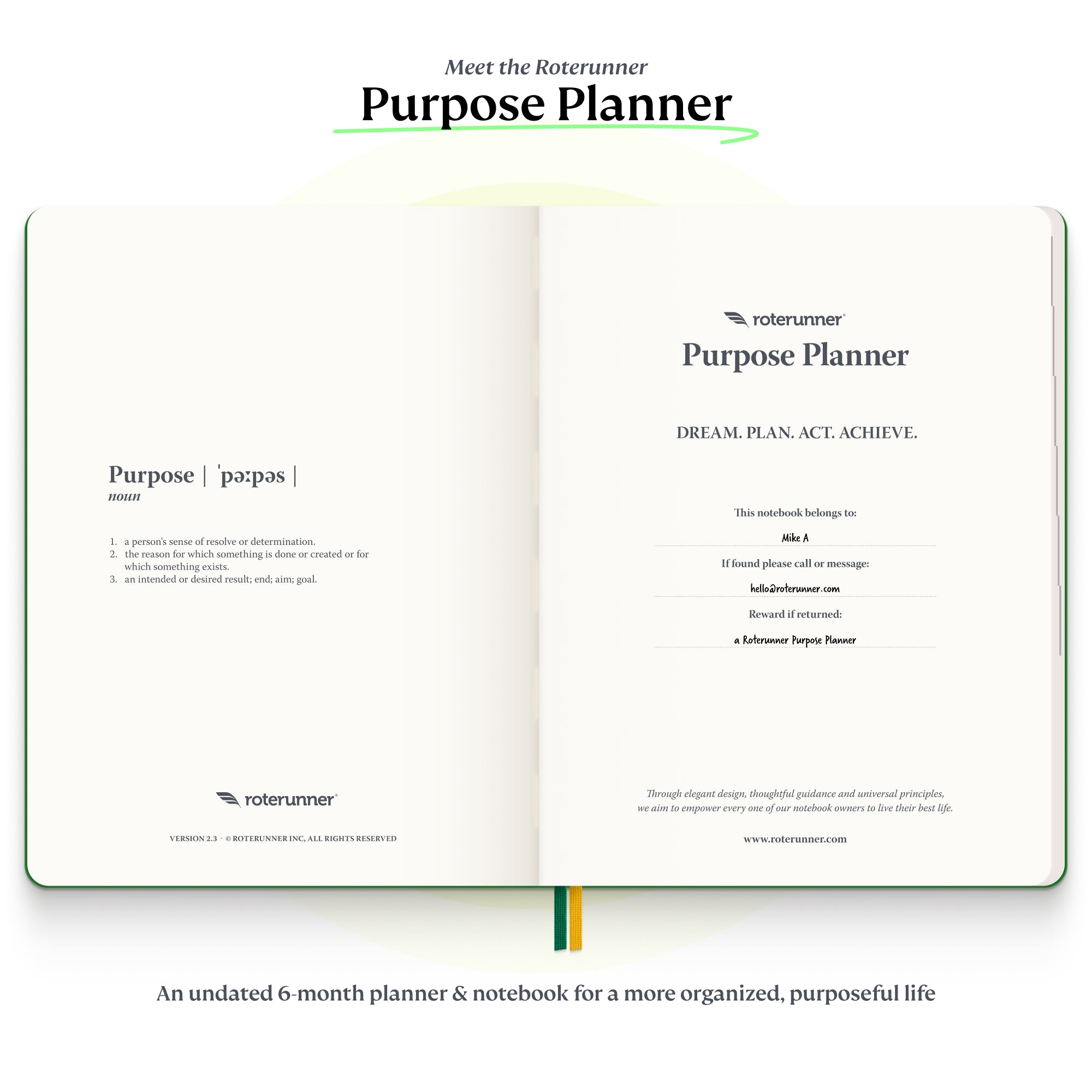 B5 Purpose Planner