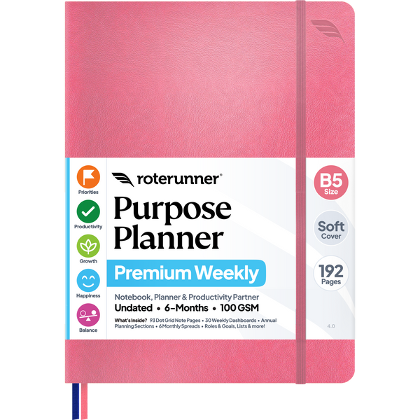 Purpose Planner B5 6M - #cover_soft #color_pink
