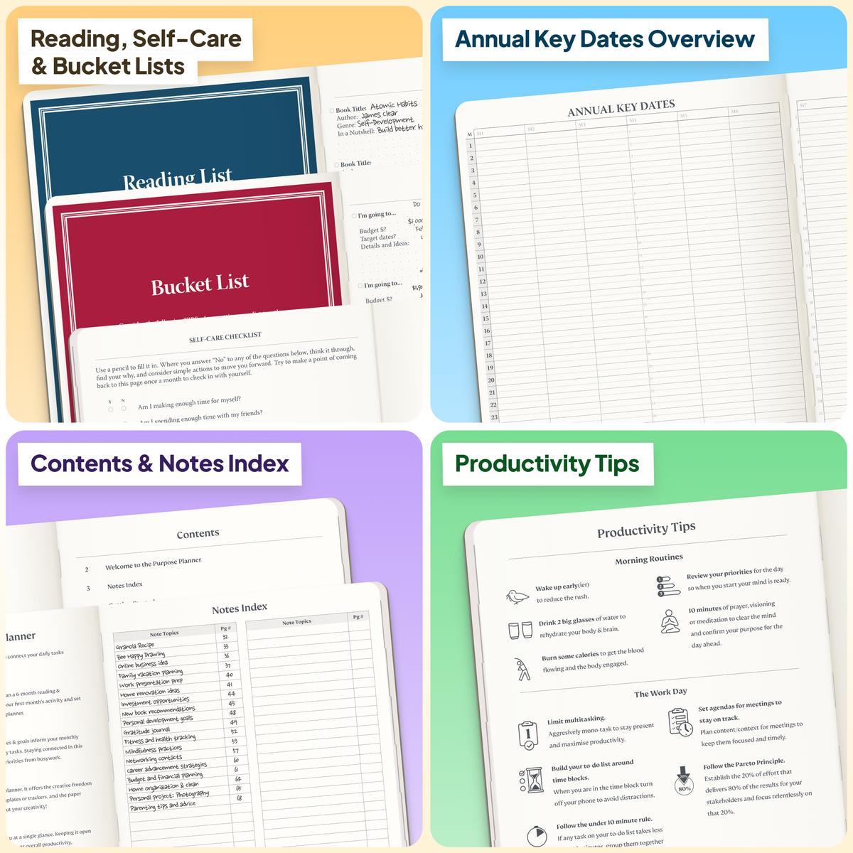 Purpose Planner B5 - 6 Month Edition