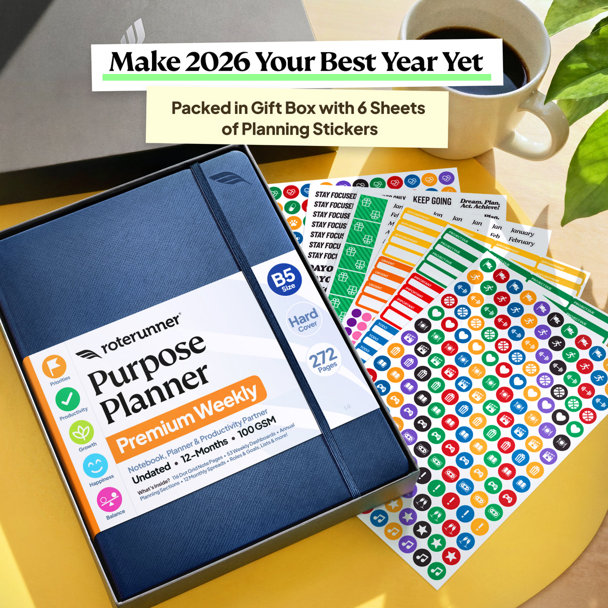 Purpose Planner B5 - 12 Month Edition