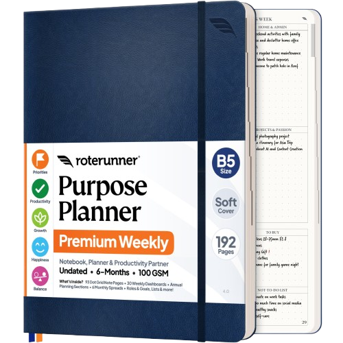 Purpose Planner B5 - 6 Month Edition