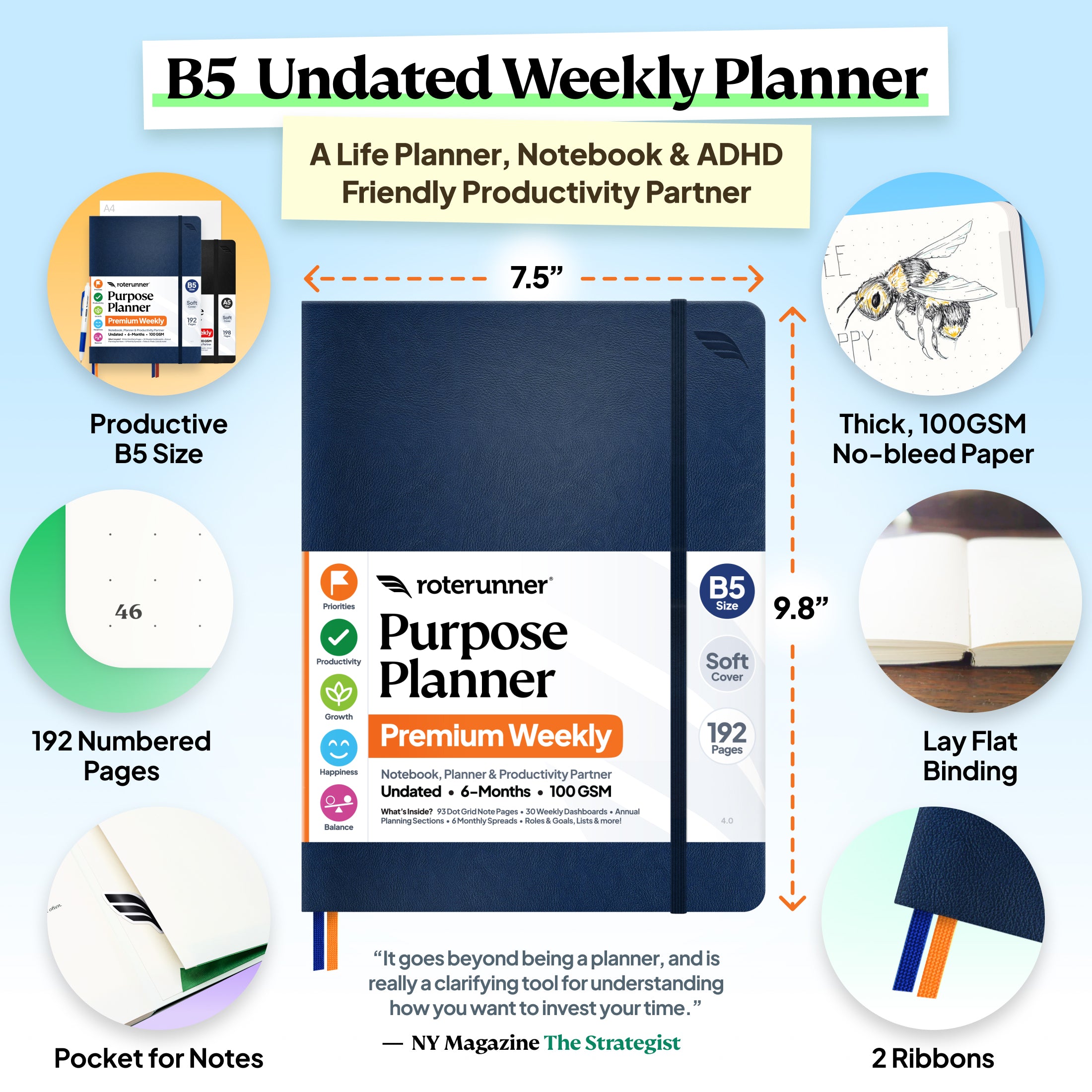 Purpose Planner B5 - 6 Month Edition