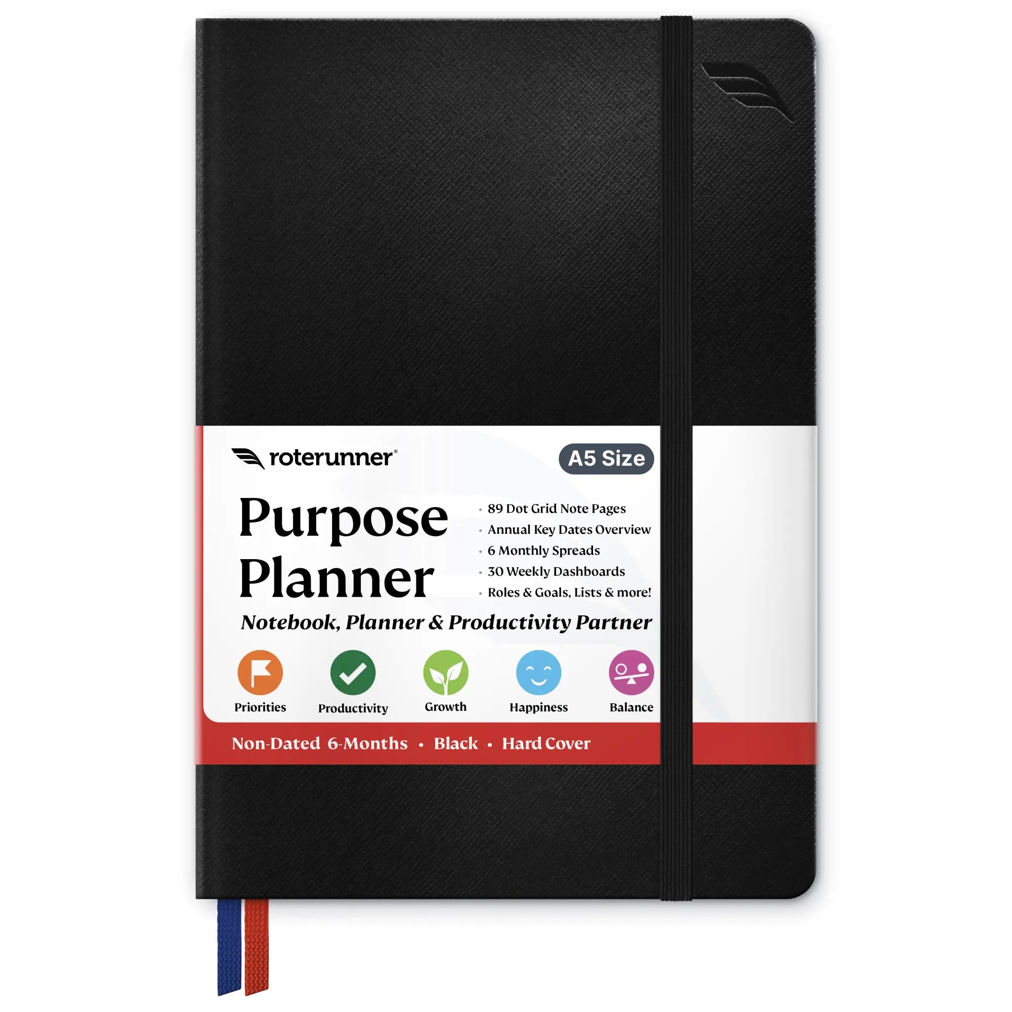 Purpose Planner A5 - #cover_hard #color_black