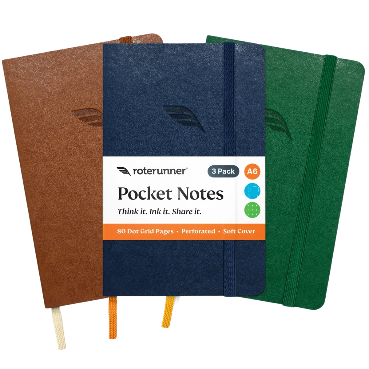A6 Pocket Notes 3 Pack