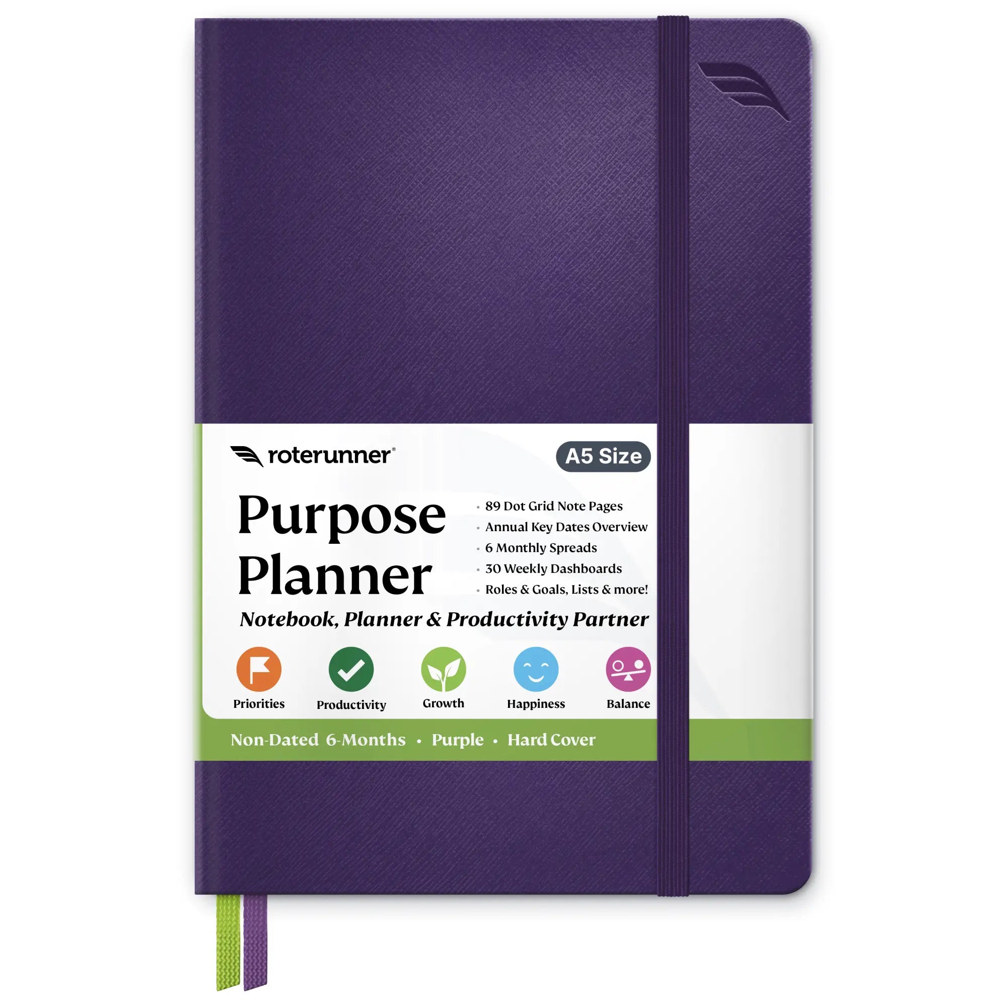 Purpose Planner A5 - #cover_hard #color_purple