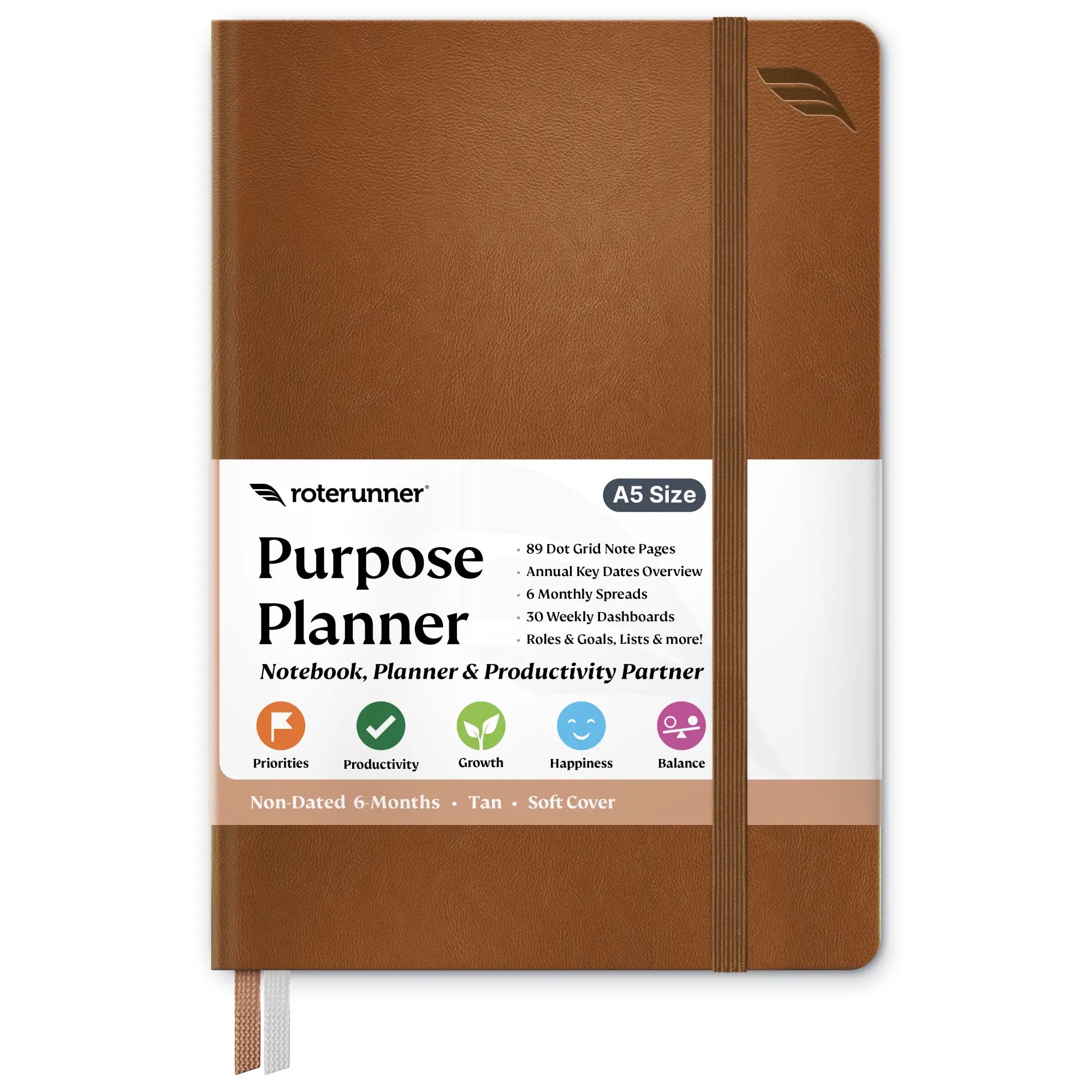 Purpose Planner A5 - #cover_soft #color_tan