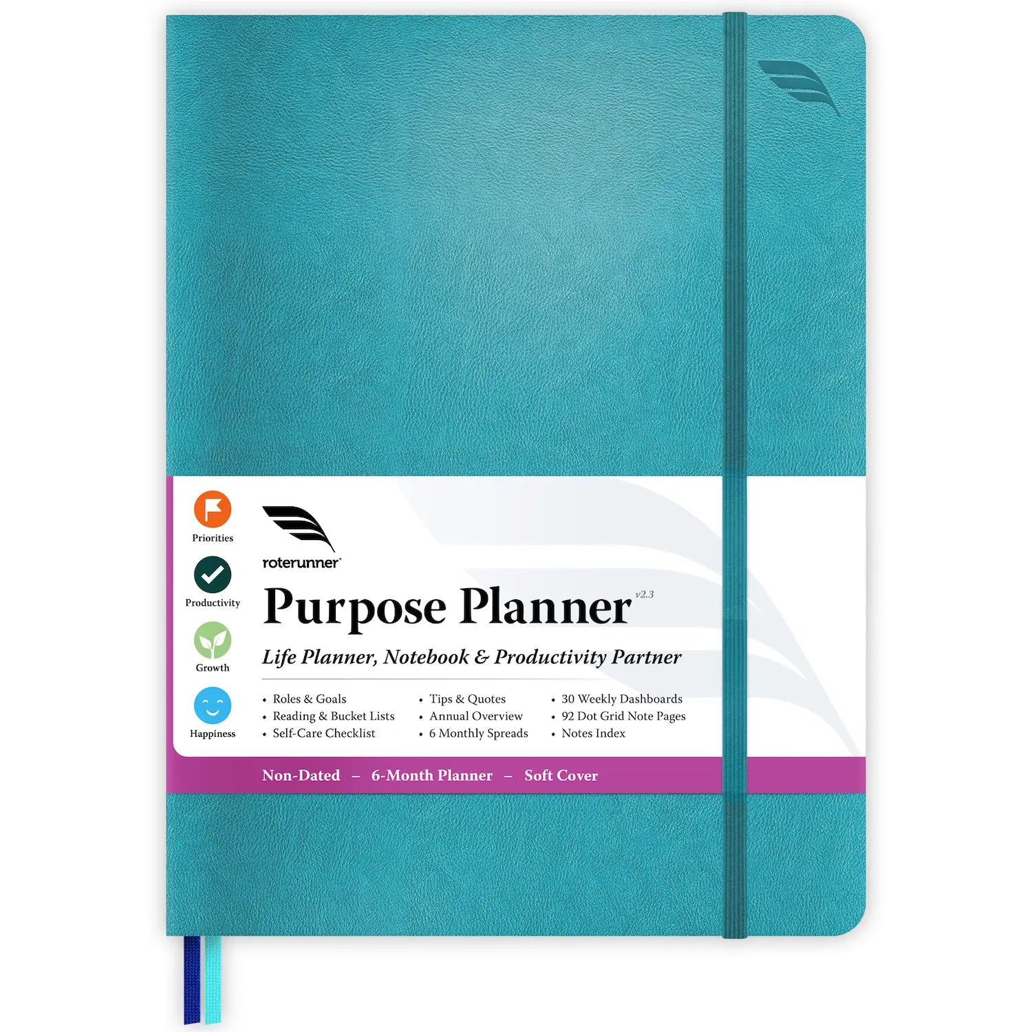 Purpose Planner - #cover_soft #color_teal